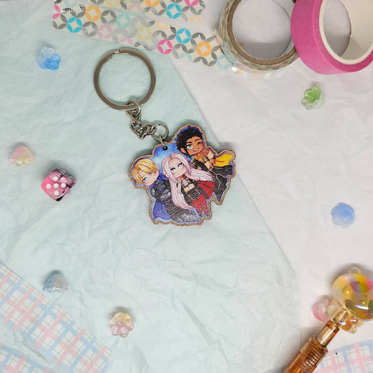 Fire Emblem Three Houses Lords Wooden Keychain