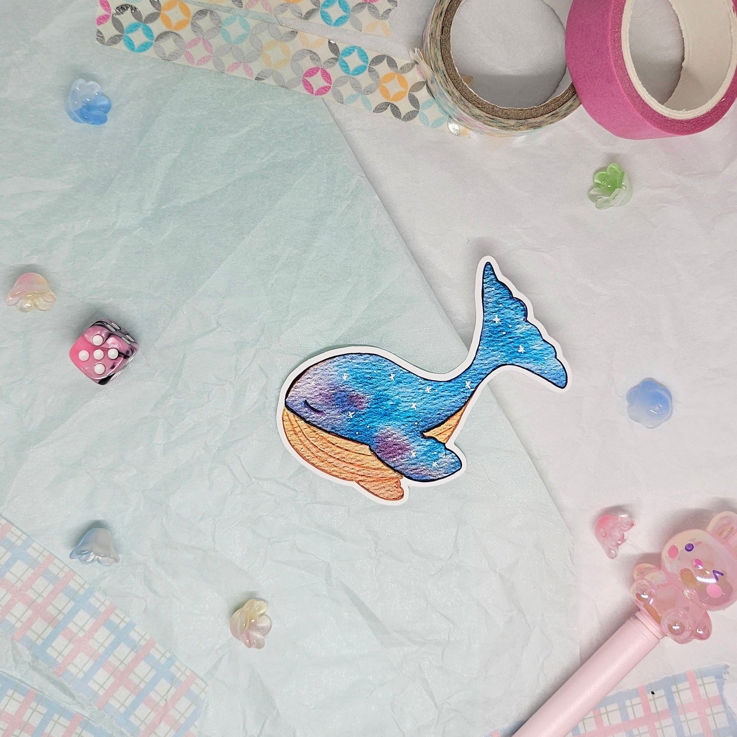 Galaxy Sea Creature Big Whale Sticker