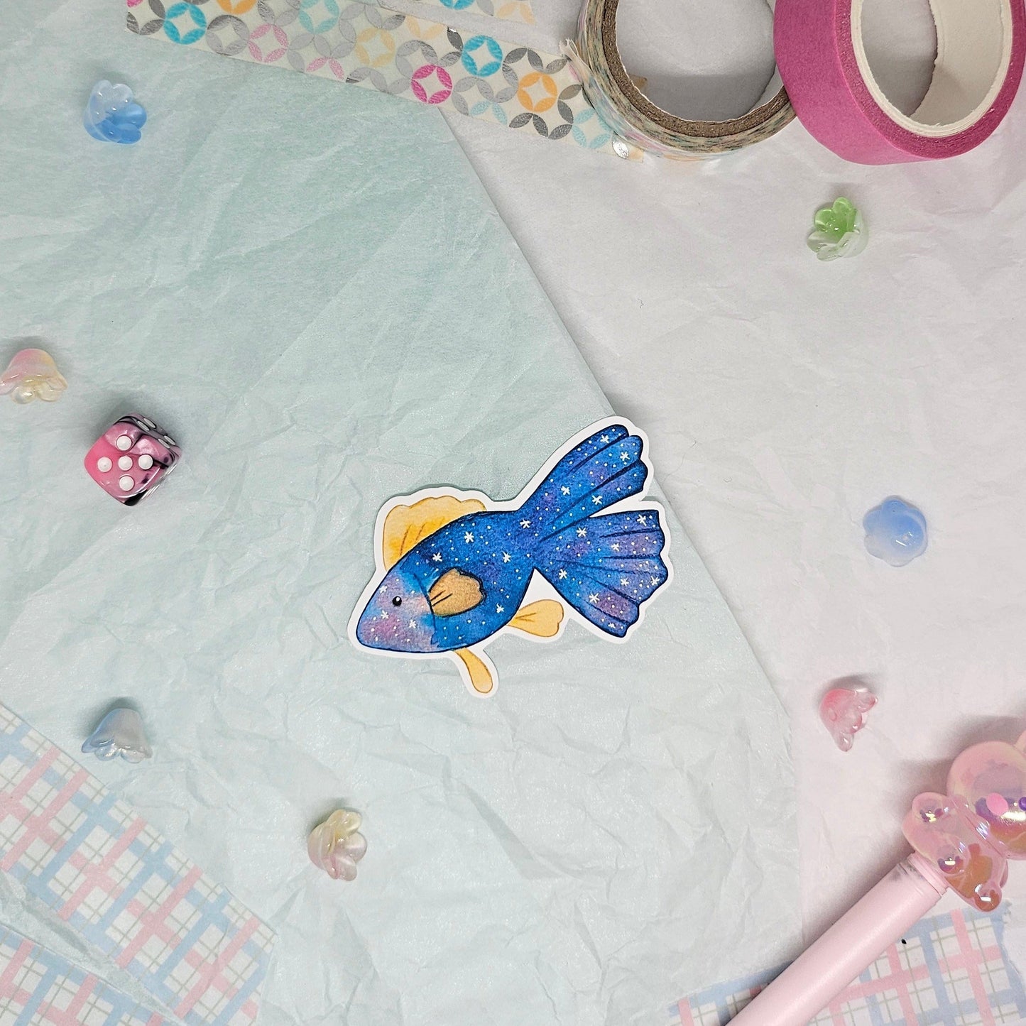 Galaxy Sea Creature Fish Sticker