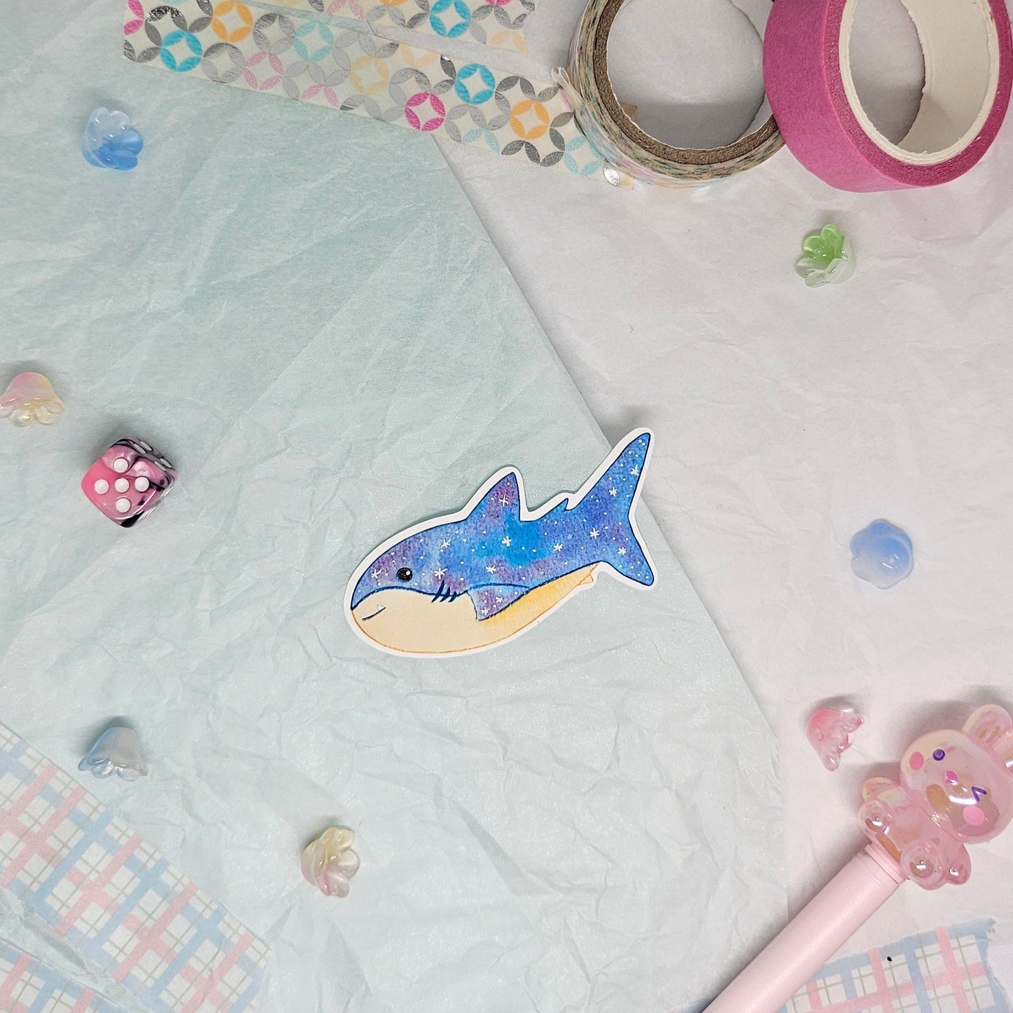 Galaxy Sea Creature Shark Sticker