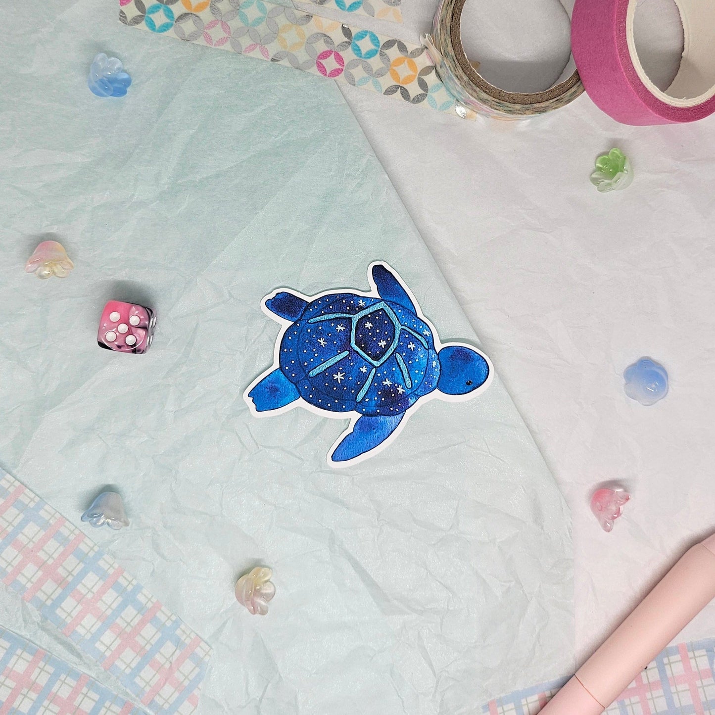 Galaxy Sea Creature Turtle Sticker