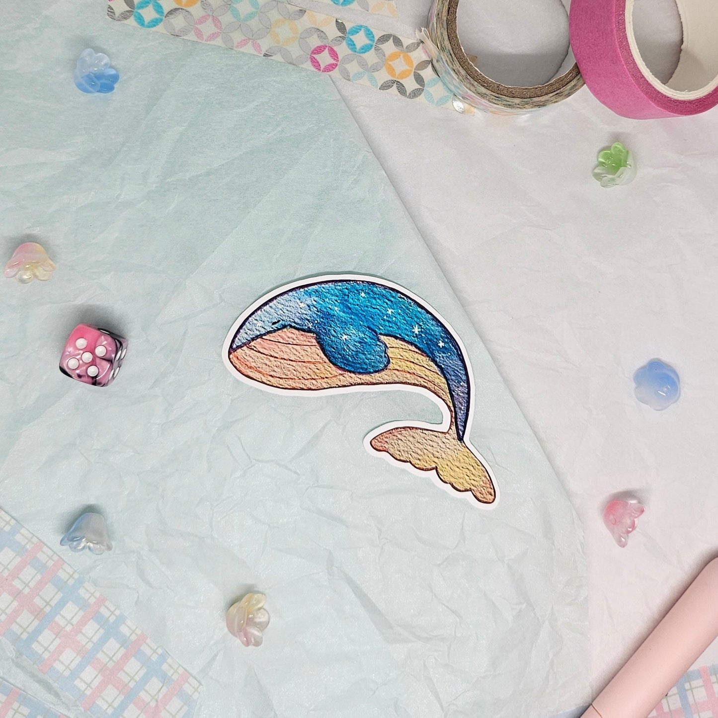 Galaxy Sea Creature Whale Sticker