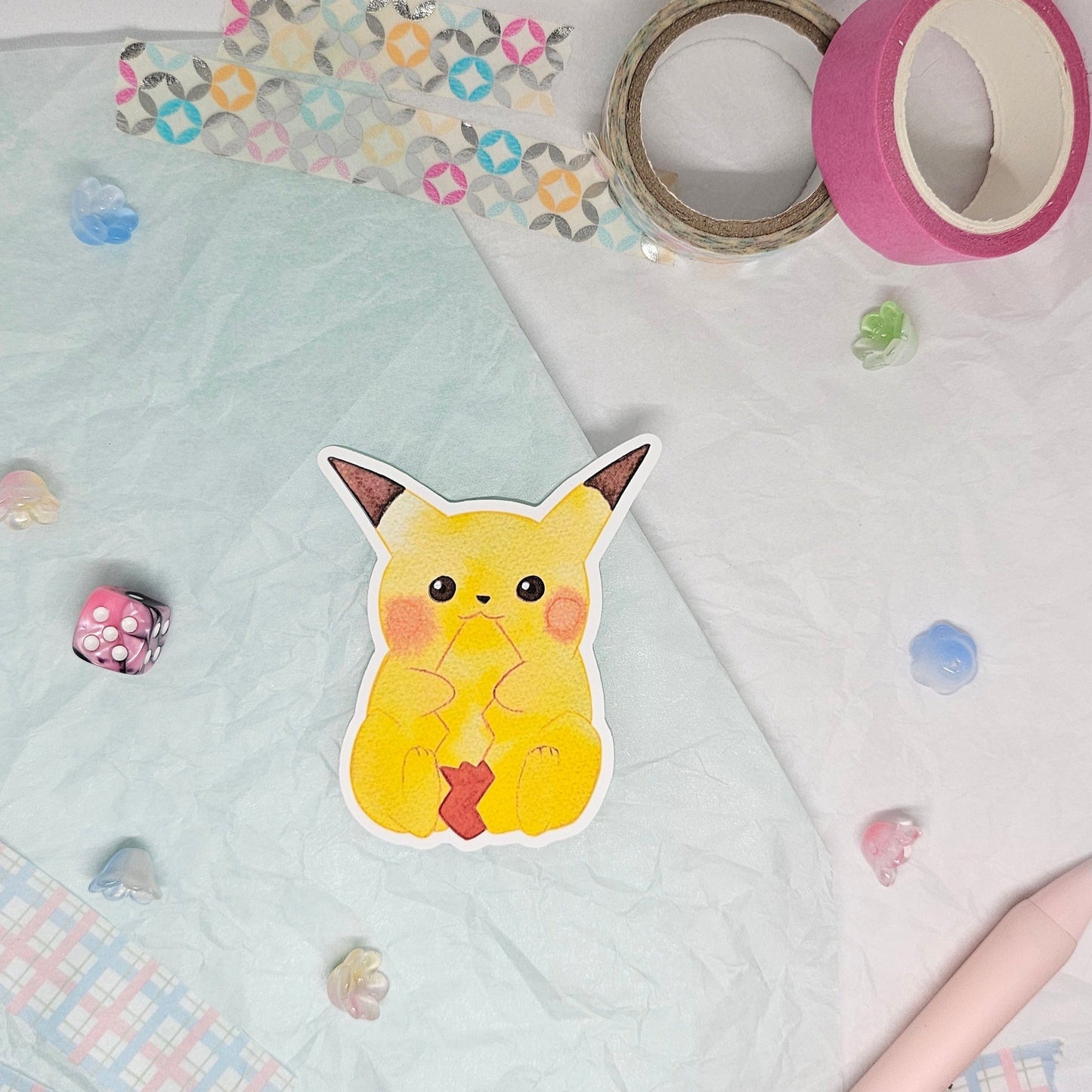 Pikachu Sticker Aquarell