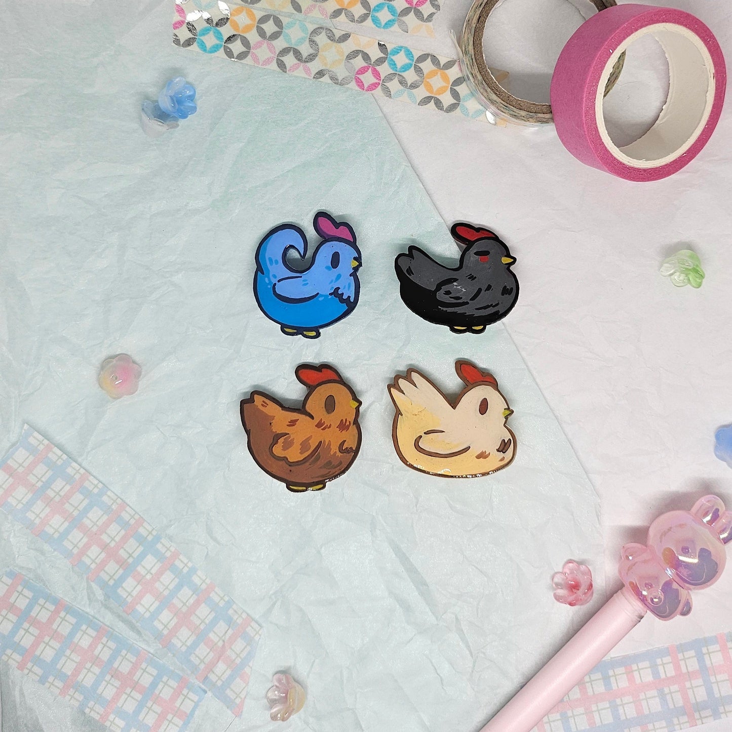 Stardew Valley Chicken Pins