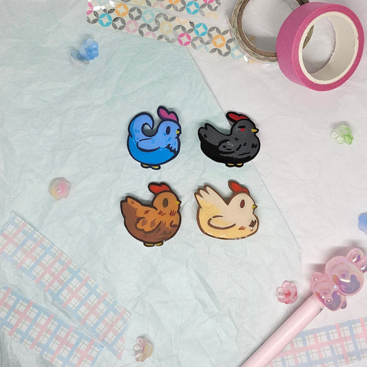 Stardew Valley Chicken Pins