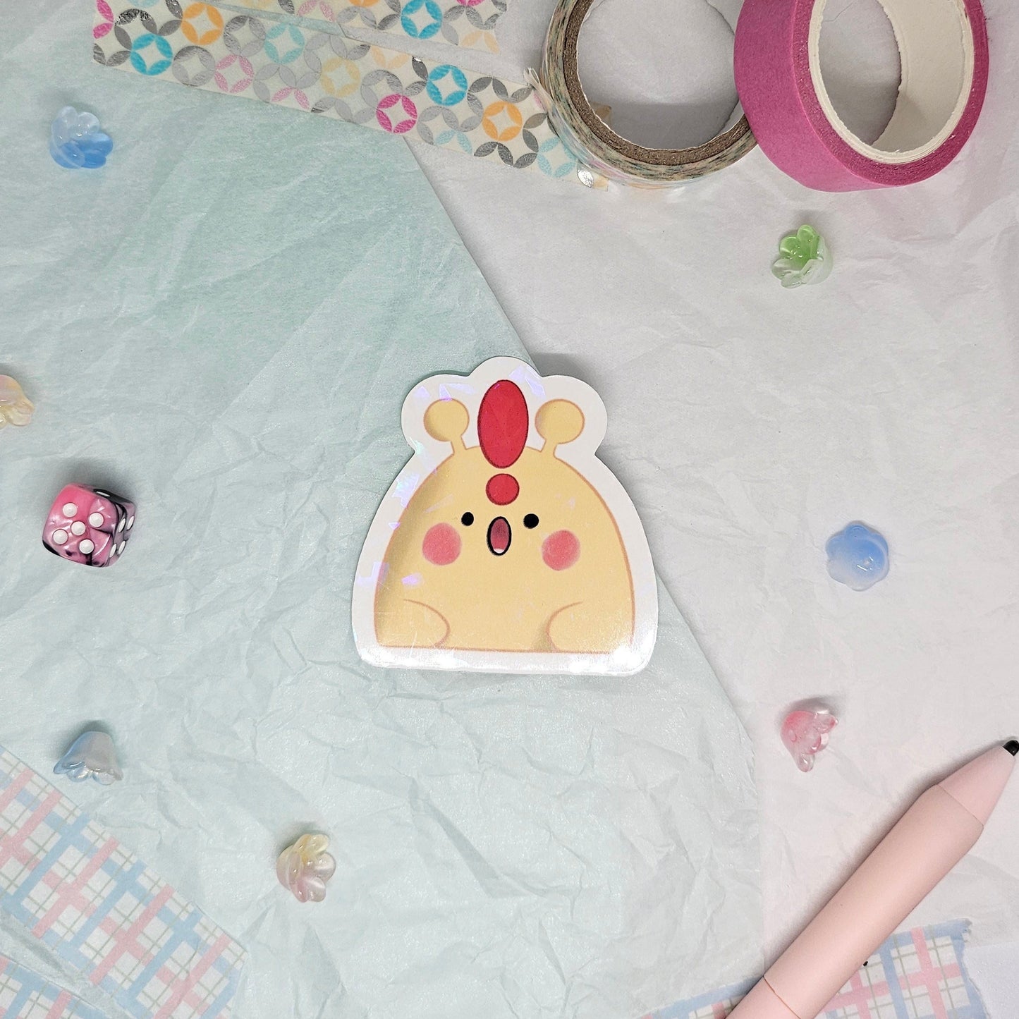 Love and Deepspace Xavier Emoji Sticker: Surprised Alien